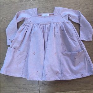 Vignette Soft Pink wild flower Long-Sleeve baby girl dress 3-6m NWT